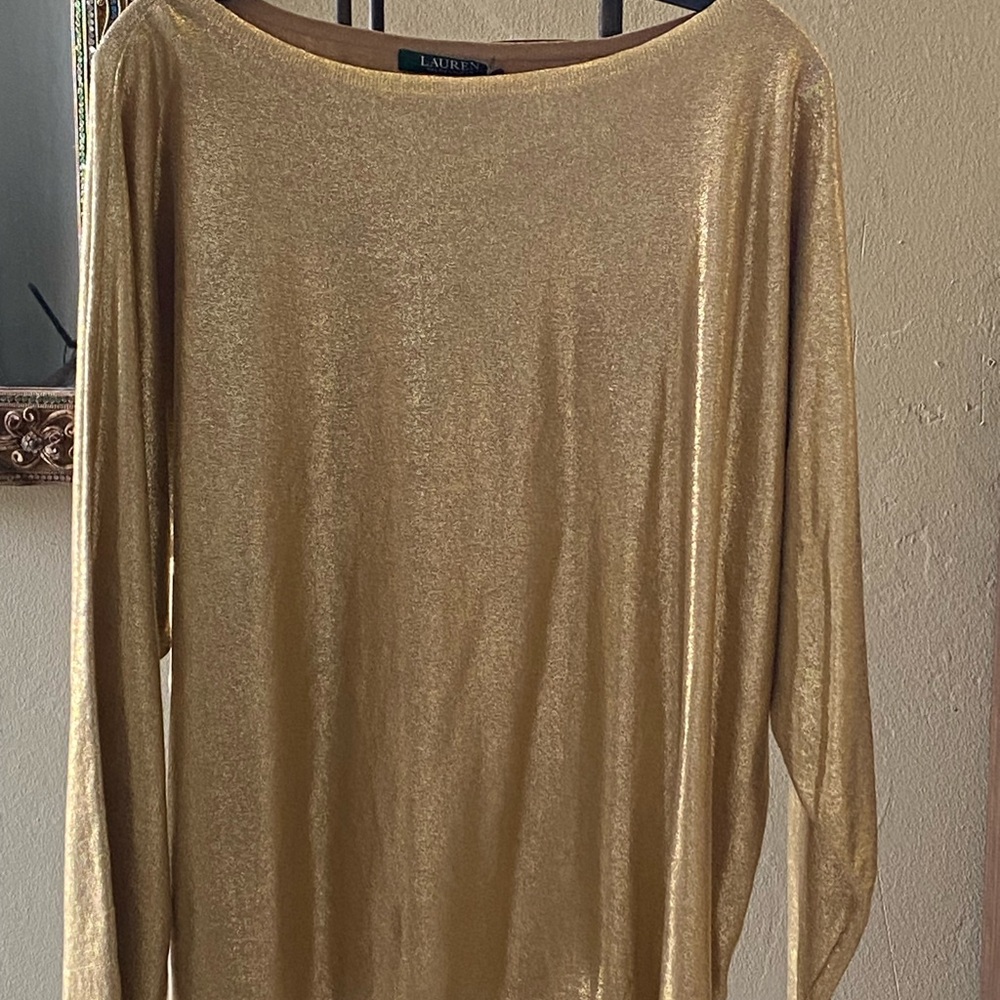 Gold Ralph Lauren Blouse